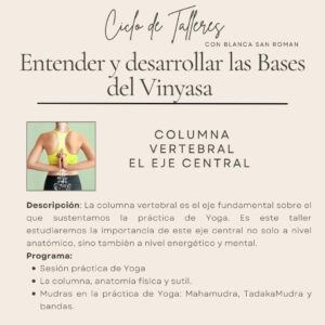 Taller “La columna vertebral como eje central de la práctica”